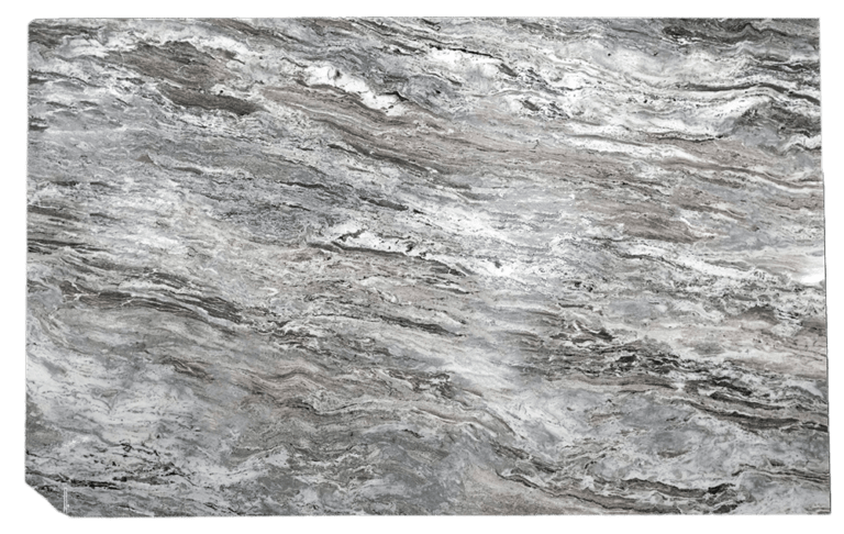 Breaking Wave Blue Grey Brown Marble Slab
