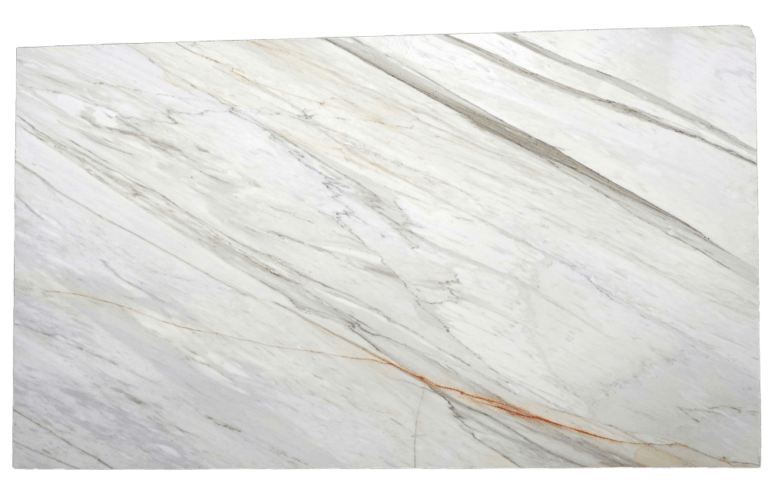 Calacatta Cremo White Cream Grey Marble Slab