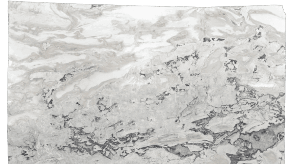 Dover White White Grey Marble Slab 118