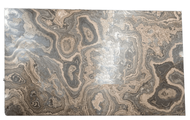Ermosa Cross Cut Brown Marble Slab 158