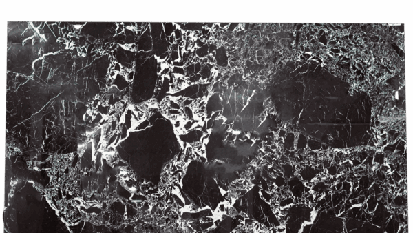 Grand Antique Black Marble Slab