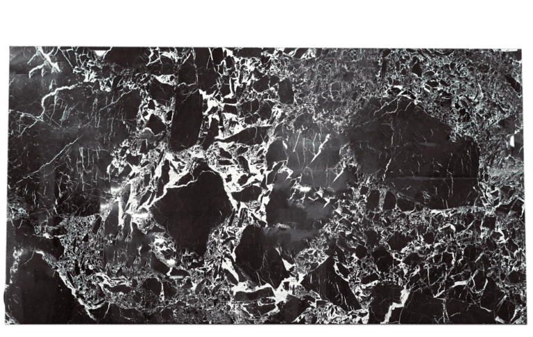 Grand Antique Black Marble Slab