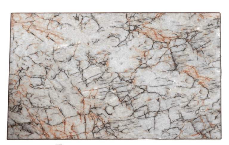 Tropical Cristallo White Blue Orange Quartzite Slab 419