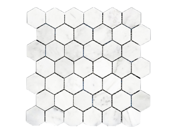 Bianco Carrara Marble Hex Mosaic