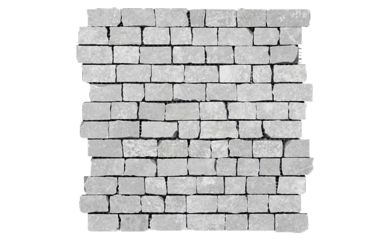 Chateau Gris Petit Mur Mos Porcelian Tile Mosaic