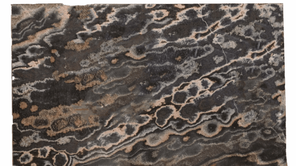 Coral Black Brown Onyx Slab 443