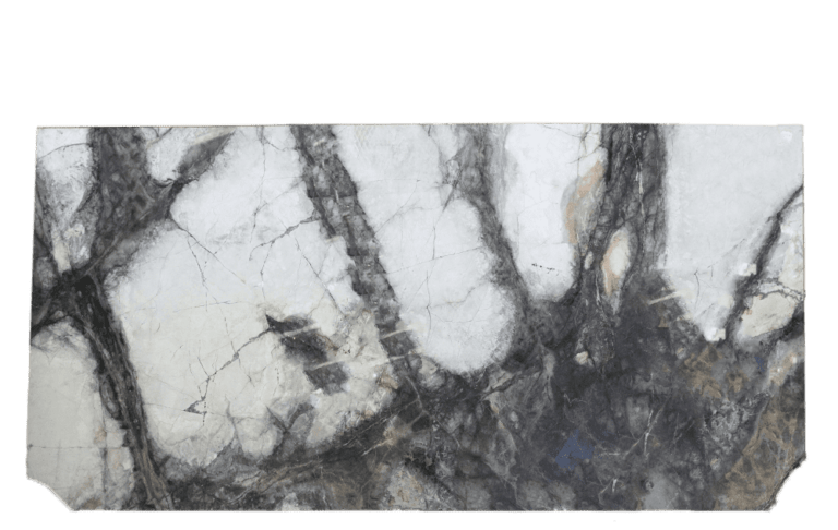 Invisible White White Grey Marble Slab 412