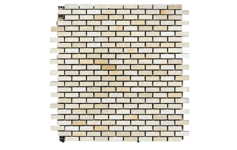 Halila Limestone Mini Brick Mosaic Tile