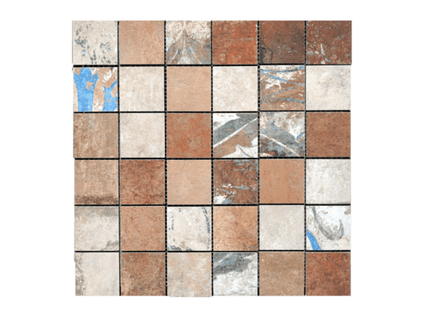 Tagina Il Cotto Red 2x2 Mosaic Porcelain Tile