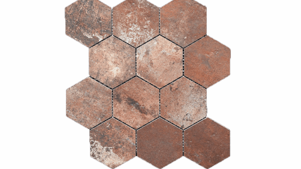 Tagina Il Cotto Red Hex Porcelain Tile
