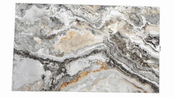 White Grey Onice Slab