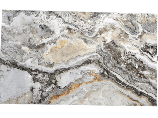 White Grey Onice Slab