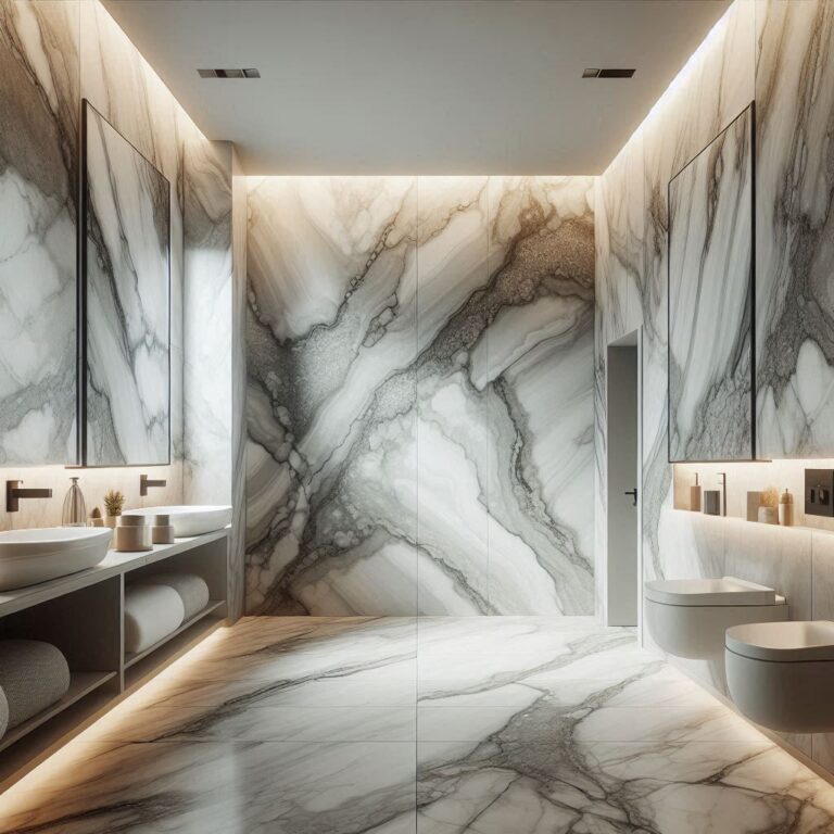Porcelain Slab Bathroom Walls