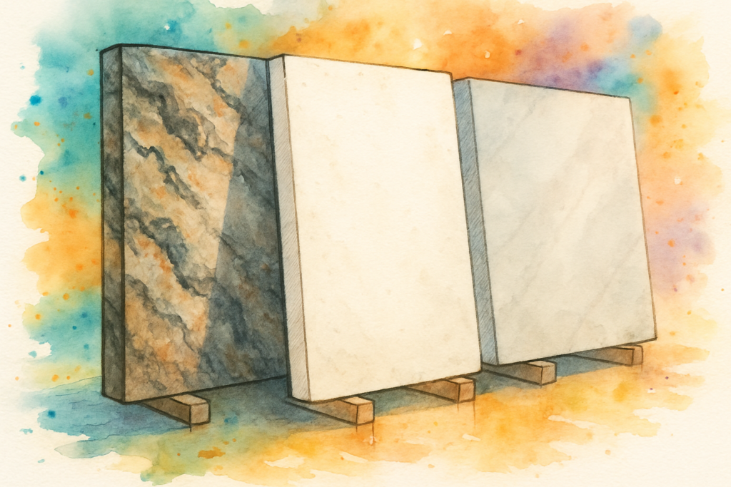 Granite, Quartz, or Porcelain — How Do You Actually Decide?