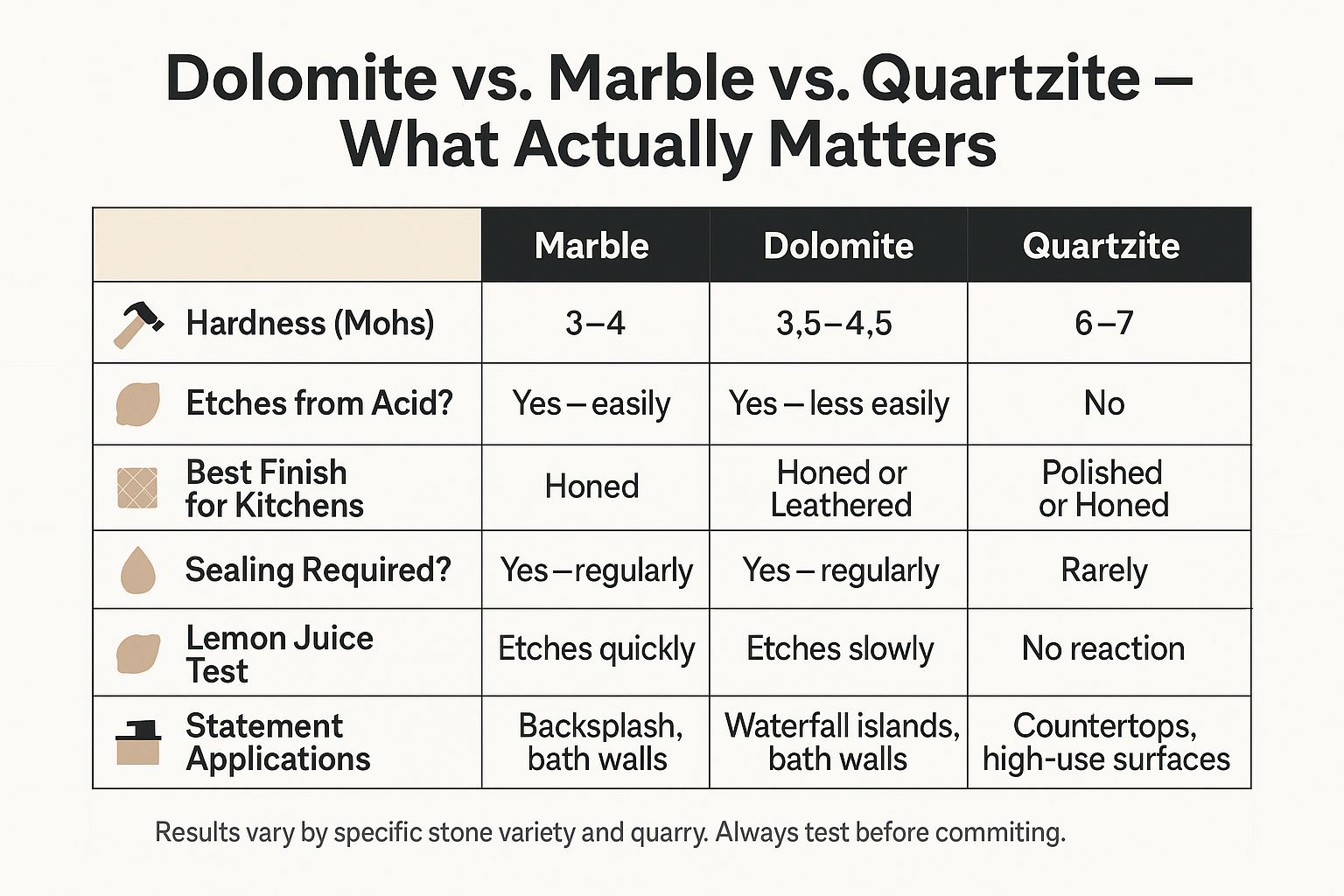 Dolomite Stone Looks Like Marble — But It Behaves Differently