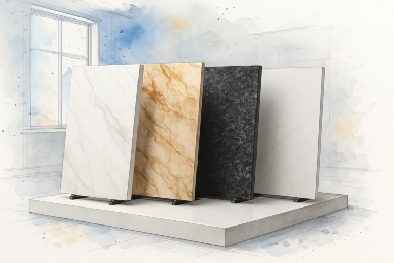 Marble, Quartzite, Granite, or Porcelain — How to Actually Decide