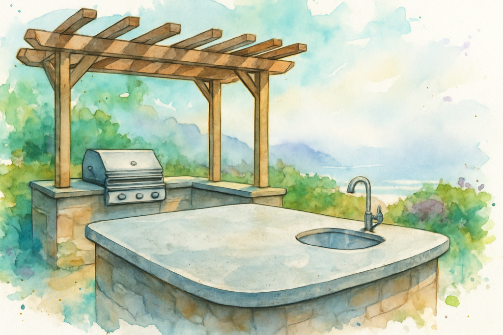 Outdoor Kitchen Stone That Can Handle California Weather — What to Know Before El Niño Season