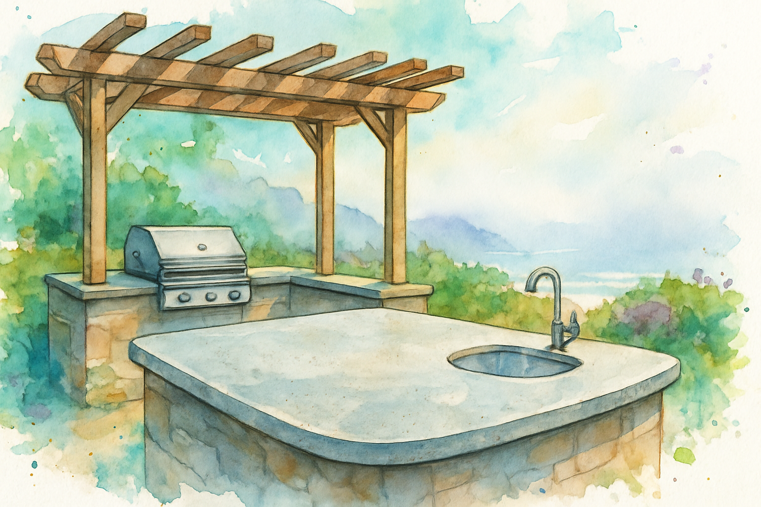 Outdoor Kitchen Stone That Can Handle California Weather — What to Know Before El Niño Season